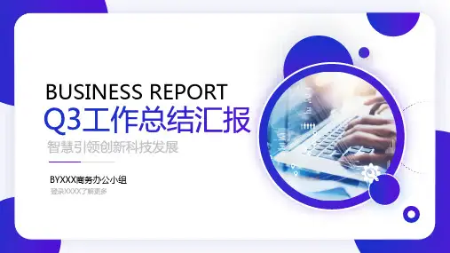 商务工作总结汇报PPT模板
