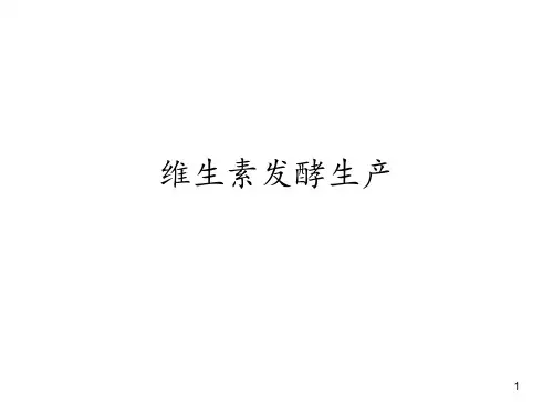 维生素发酵生产ppt课件