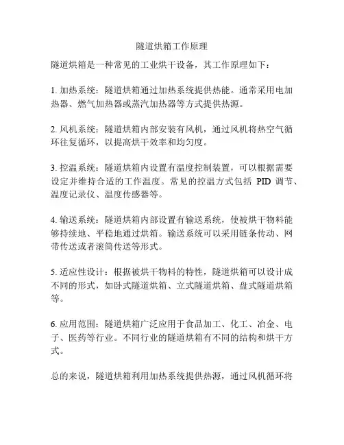 隧道烘箱工作原理