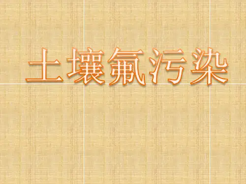 土壤F污染