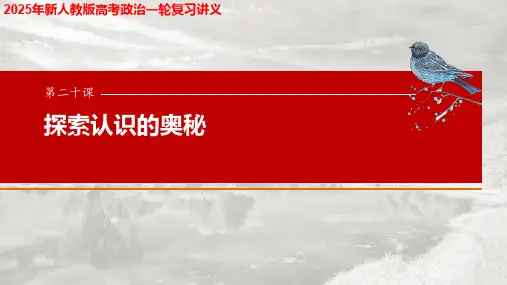 2025年新人教版高考政治一轮复习讲义  必修4 第二十课 课时2 在实践中追求和发展真理
