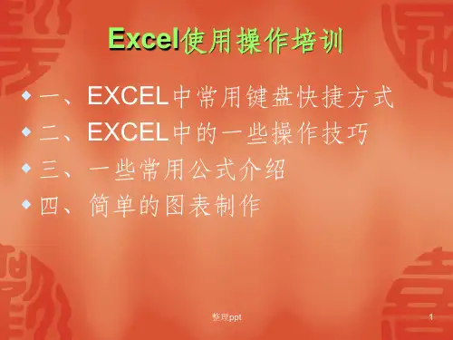 Excel电子表格培训ppt课件