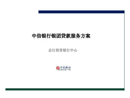 银团贷款解决方案-客户经理(ppt37张)
