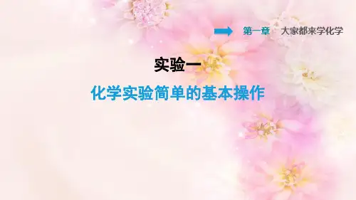 实验一化学实验简单的基本操作PPT课件