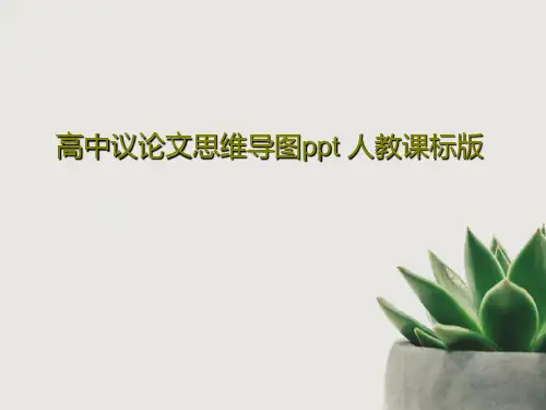 高中议论文思维导图ppt 人教课标版共32页文档