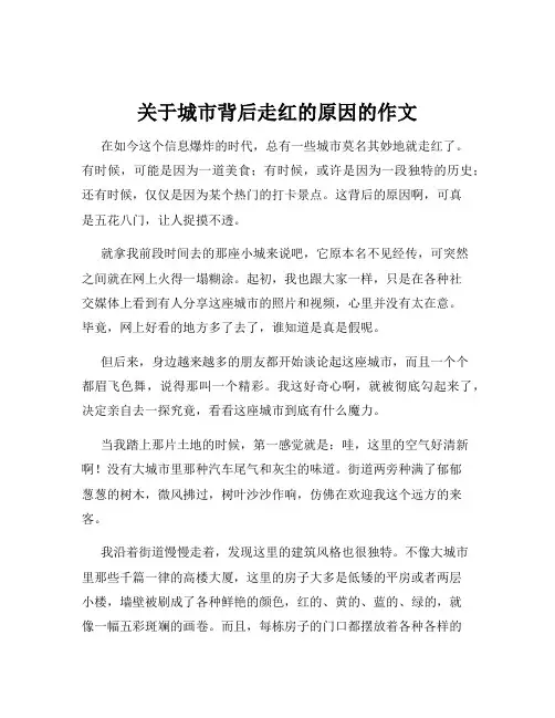 关于城市背后走红的原因的作文
