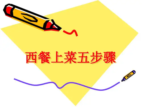 西餐上菜顺序的简单介绍