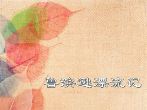 届九年级语文中考复习名著阅读鲁滨逊漂流记课件(共25张PPT