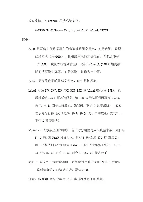 ansys读写格式(可编辑修改word版)