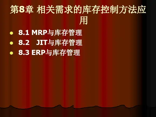 第8章相关需求的库存控制方法应用.pptx