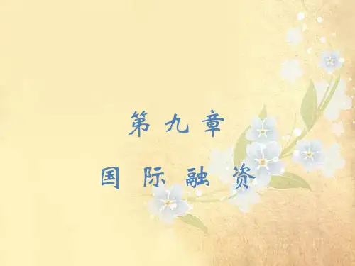 课程资料：9国际融资