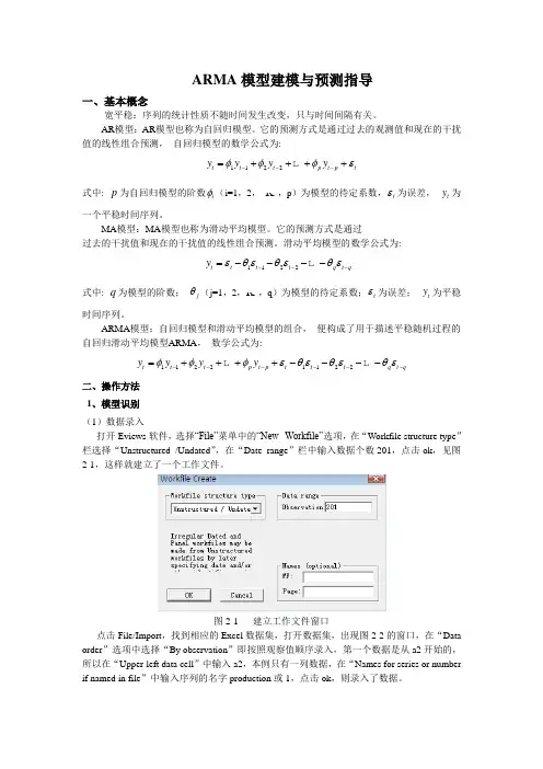 ARMA模型建模与预测