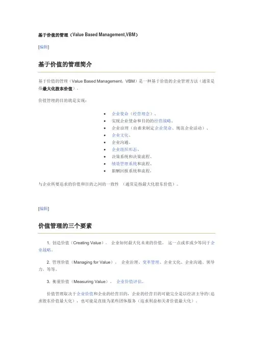 价值管理