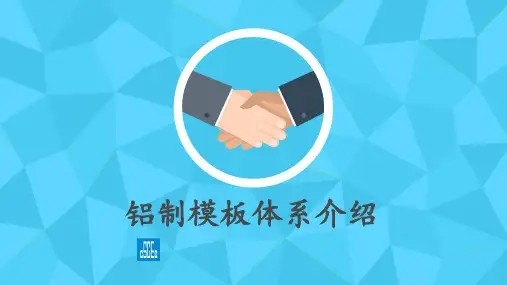 铝制模板体系介绍 ppt课件