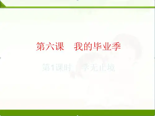 人教部编版九年级道德与法治下册课件：6.1学无止境(共19张PPT)