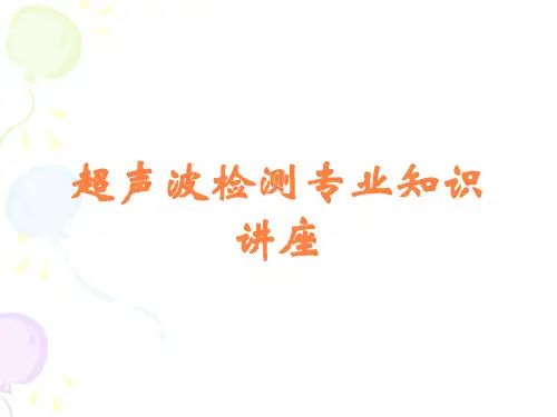 超声波检测专业知识讲座