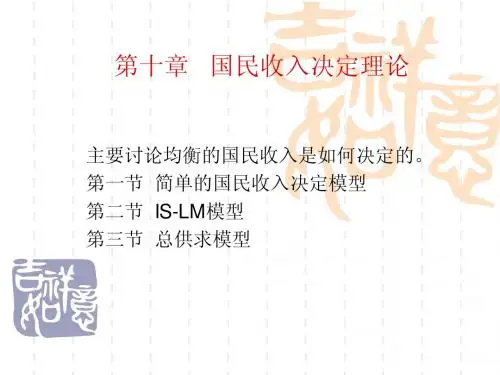 010西方经济学_第十章   国民收入决定理论