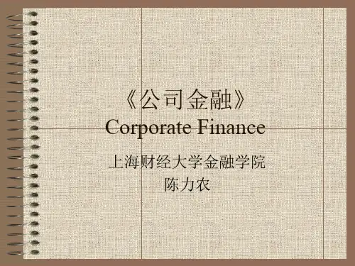 罗斯《公司理财(原书第八版)》PPT.