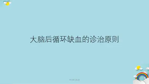 大脑后循环缺血的诊治原则课件