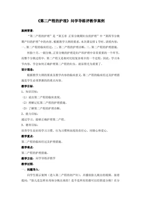 妇产科护理-第二产程的护理教学案例