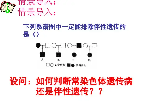 遗传系谱图ppt 人教版