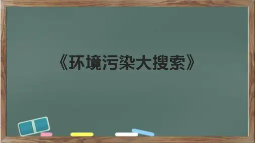 《环境污染大搜索》课件