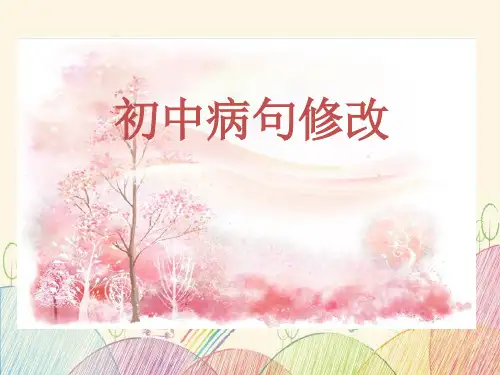 初中病句ppt 图文