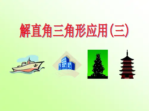 解直角三角形应用(三)