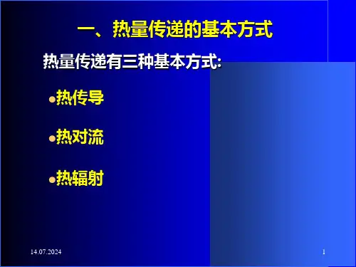 传热的三种方式21讲解学习