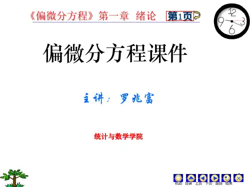 偏微分方程课件 云南财经大学