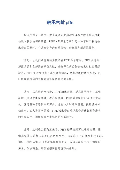 轴承密封 ptfe