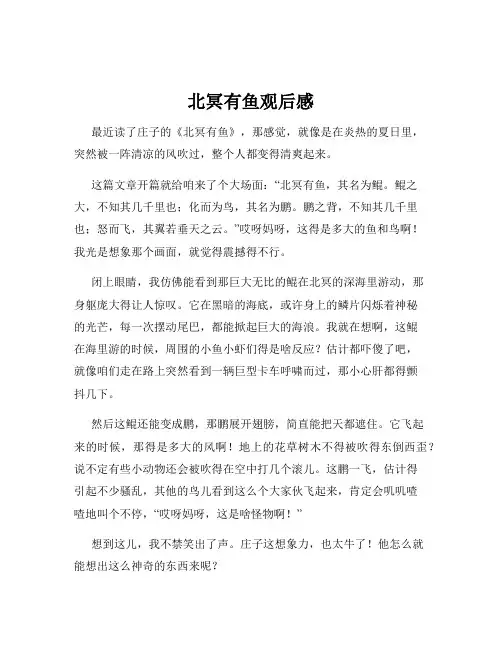 北冥有鱼观后感