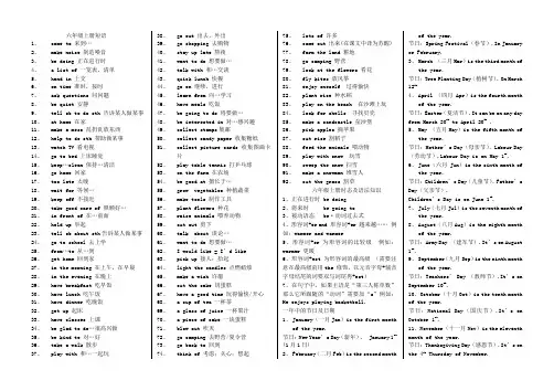 人教版六年级上册、下册英语短语及词组总汇.doc