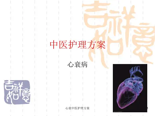 心衰中医护理方案ppt课件