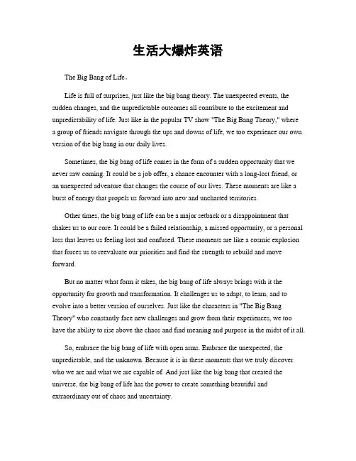 生活大爆炸英语
