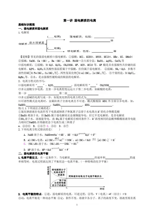 水溶液中的离子反应