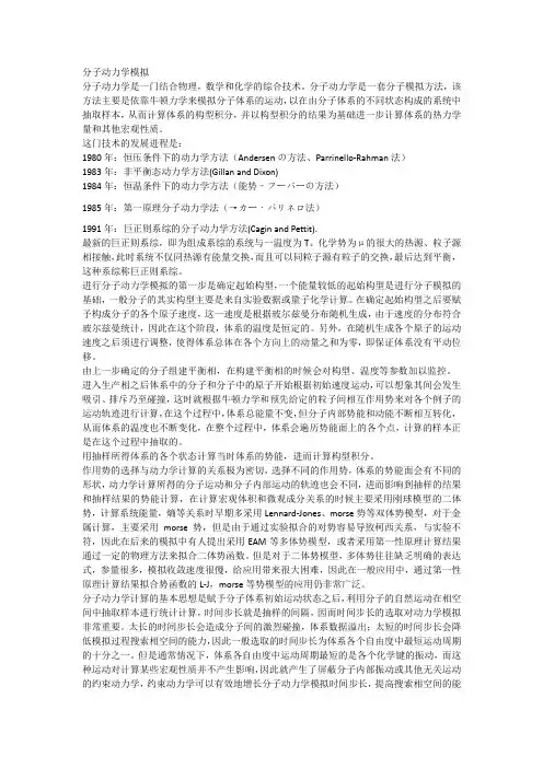 分子动力学模拟