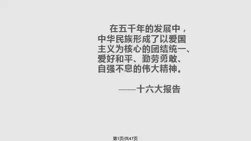 爱国情怀与时代责任PPT课件