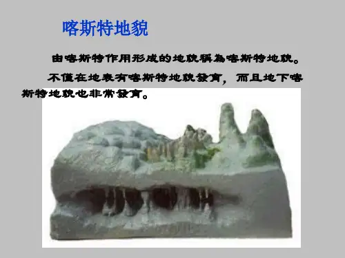 地貌学课件：喀斯特地貌