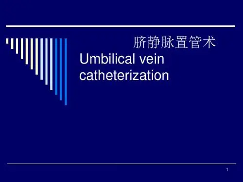 脐静脉置管术ppt课件ppt课件
