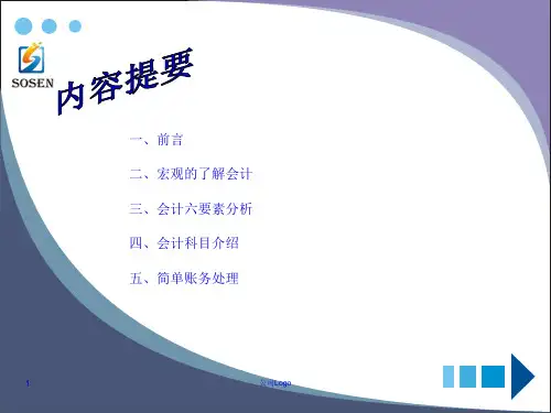 财务常识培训37页PPT