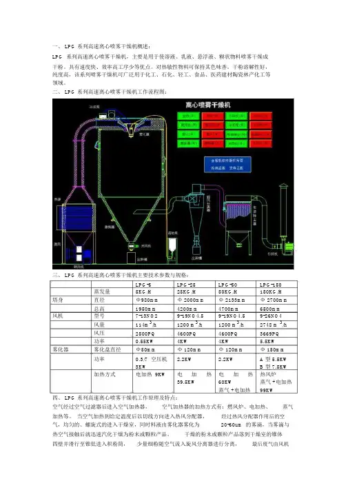 LPG系列高速离心喷雾干燥机