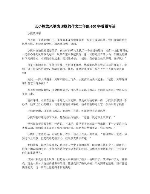 以小熊放风筝为话题的作文二年级600字看图写话