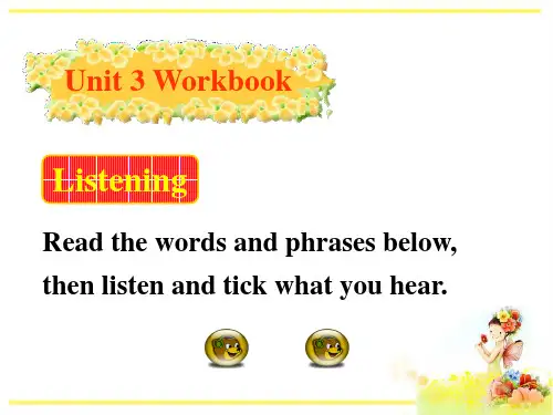 人教版高中英语必修5课件：Unit3 Workbook (共76张PPT)