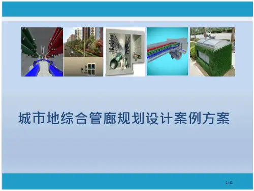 城市综合管廊整体规划设计方案