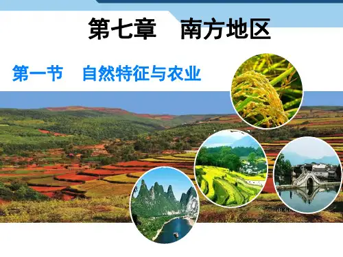 新人教版八级地理下册第七章南方地区第一节自然特征与农业课件