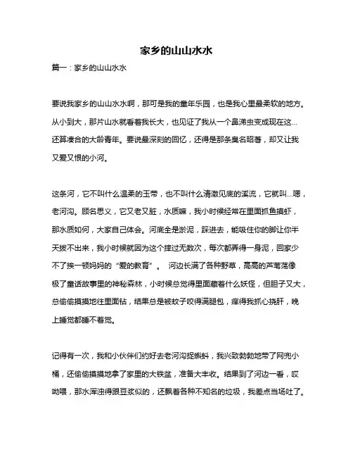 作文《家乡的山山水水》