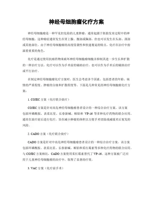 神经母细胞瘤化疗方案