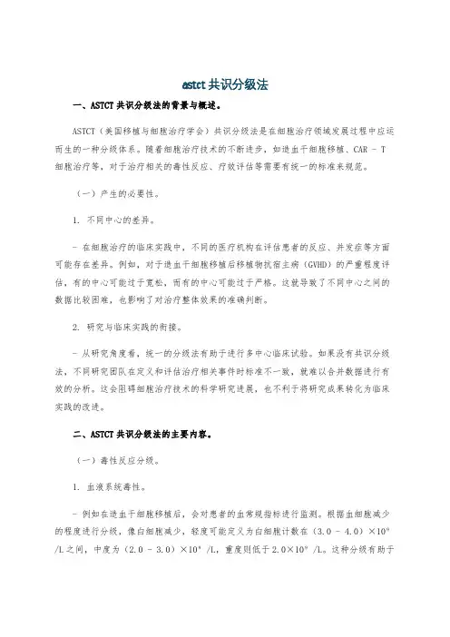 astct共识分级法