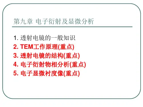 第九章_透射电子显微镜